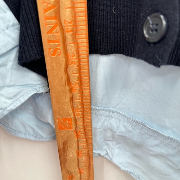 REISS Allison 8 Color block Blue-black woman oversized blouse boho chic - Picture 11 of 14